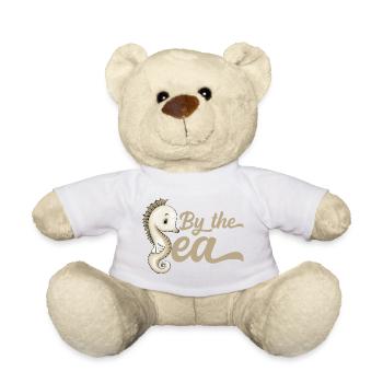 Au bord de la mer « ByeTheSea » hippocampe - Nounours - blanc - Devant