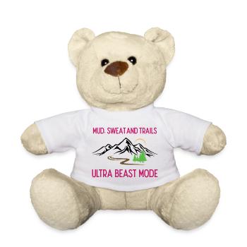 Ultra Running - Boue, sueur et sentiers - Nounours - blanc - Devant