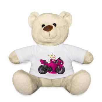 Motor-Mädchen - Teddy - Weiß - Vorne