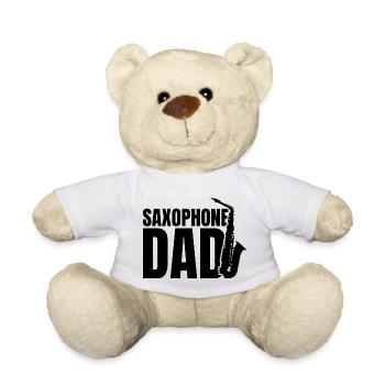 Saxophone Papa - Nounours - blanc - Devant