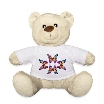 Magical butterflies - Teddy Bear - white - Front