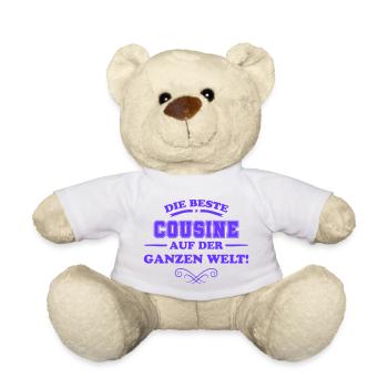 die beste cousine - Teddy - Weiß - Vorne