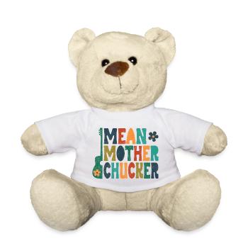 Méchante Mère Chucker à la guitare colorée - Nounours - blanc - Devant