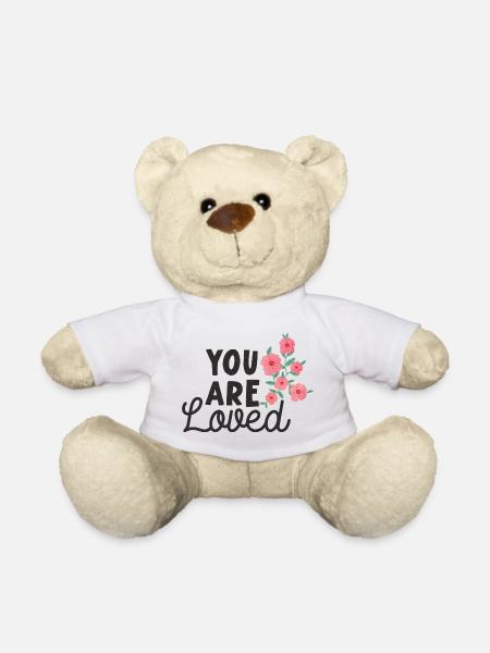 Du wirst geliebt - Teddy - Weiß