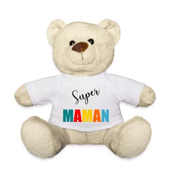 NOËL. ANNEE. ANNIVERSAIRE. RETRAITE. PAPA. MAMAM. - Nounours - blanc - Devant