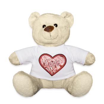 Liebe - Teddy - Weiß - Vorne
