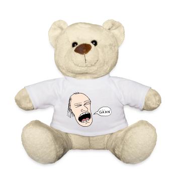 Gähn - Teddy - Weiß - Vorne