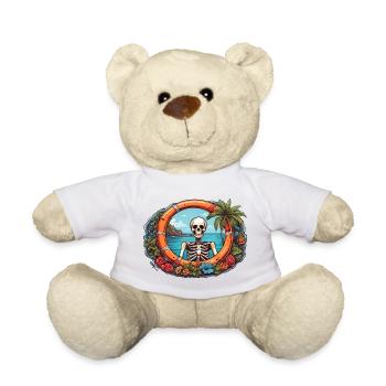 Tropical Skeleton - Teddy Bear - white - Front