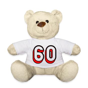 ANNIVERSARY. HAPPY BIRTHDAY. HAPPY BIRTHDAY. - Teddy Bear - white - Front