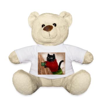 Cat in sweater - Teddy Bear - white - Front