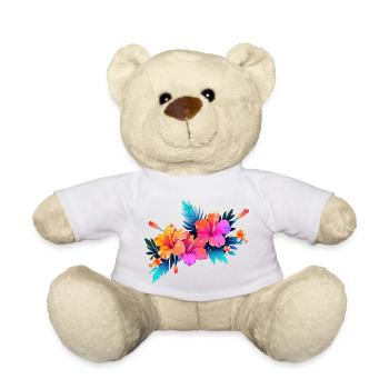 Hibiscus - Teddy Bear - white - Front