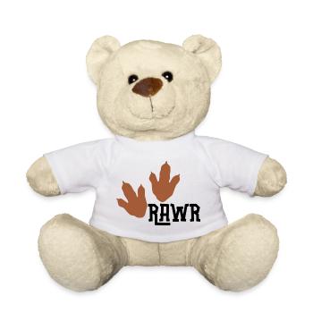 Rawr Print Duo - Teddy Bear - white - Front