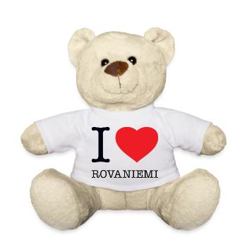 J’ADORE ROVANIEMI - Nounours - blanc - Devant