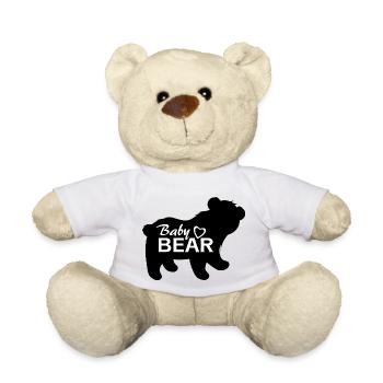 Silhouette d’un bébé ours - Nounours - blanc - Devant