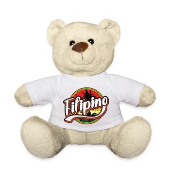 Philippines Filipino Palm Pride I Gift Stick - Teddy Bear - white - Front