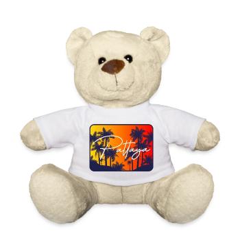 Pattaya Palmen Sunset - Teddy - Weiß - Vorne