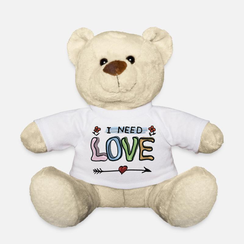 Love - Teddy Bear - white