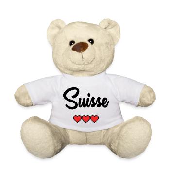 SWITZERLAND - Teddy Bear - white - Front