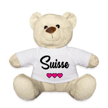 SWITZERLAND - Teddy Bear - white - Front