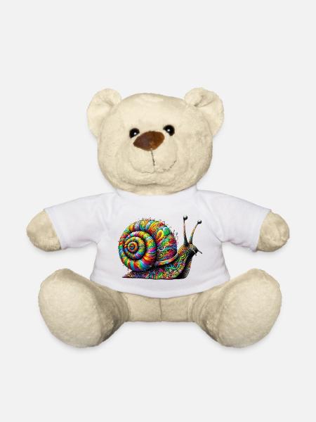 Snail - Teddy Bear - white