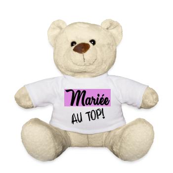 MARIEE. FUTURE MARIEE. EVJF - Nounours - blanc - Devant