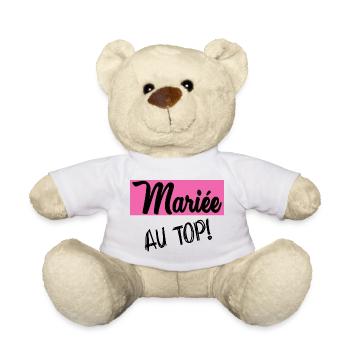 ZUKÜNFTIGE BRAUT. Junggesellinnenabschied. HOCHZEIT. MANNSCHAFT. TEAM BRIDAL - Teddy - Weiß - Vorne