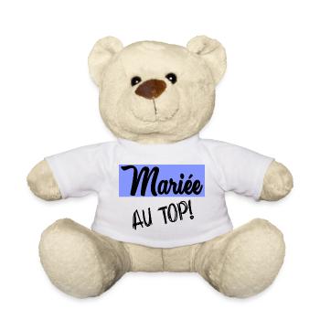 MARIEE. FUTURE MARIEE. EVJF. TEAM. TEAM MARIEE - Nounours - blanc - Devant