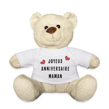 HAPPY BIRTHDAY. MOM - Teddy Bear - white - Front