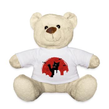 Chat monstre - Nounours - blanc - Devant