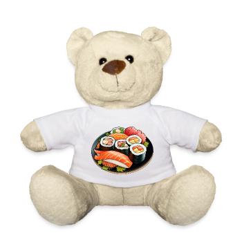 Sushi plate - Teddy Bear - white - Front