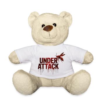 Under Attack - Teddy Bear - white - Front