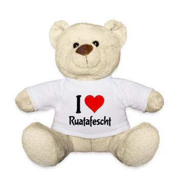 I Love Ruatafest Rutenfest Ravensburg Oberschwaben - Teddy - Weiß - Vorne