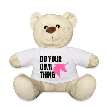 Do your own thing - Teddy - Weiß - Vorne