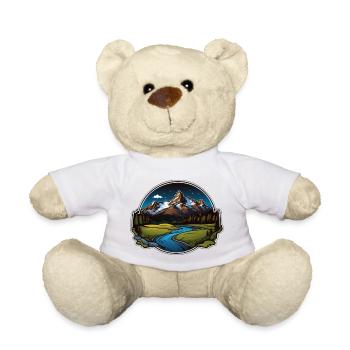 Montagnes suisses - Nounours - blanc - Devant