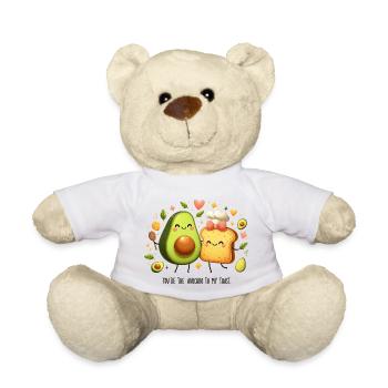 Funny Avocado Toast - Teddy Bear - white - Front