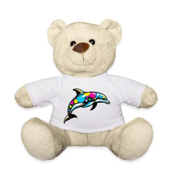 Dolphin - Teddy Bear - white - Front