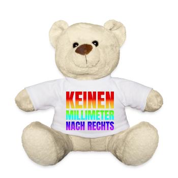 Keinen Millimeter nach Rechts - Teddy - Weiß - Vorne