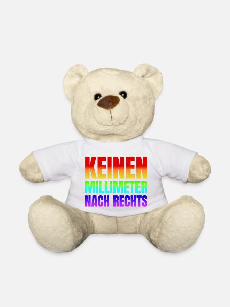 Keinen Millimeter nach Rechts - Teddy - Weiß
