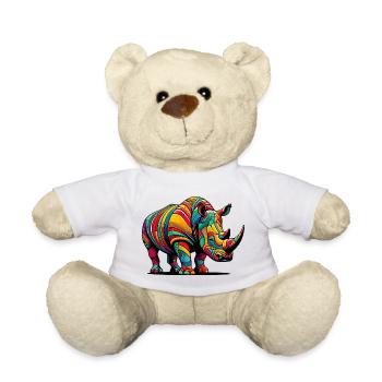 Rhinoceros - Teddy Bear - white - Front