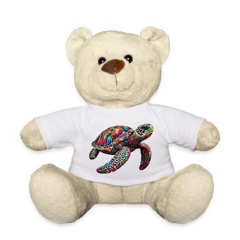 Turtle - Teddy Bear - white - Front