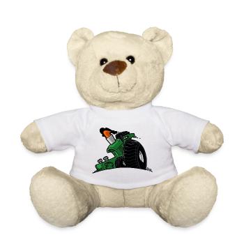 1292 DRAWSMALL VERT - Nounours - blanc - Devant