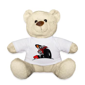 1291 DRAWSMALL ROUGE - Nounours - blanc - Devant