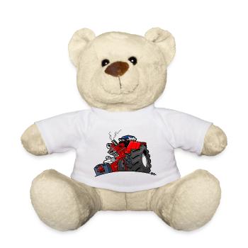 1295 DRAWSMALL ROUGE YNK - Nounours - blanc - Devant
