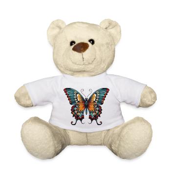 Schmetterling - Teddy - Weiß - Vorne