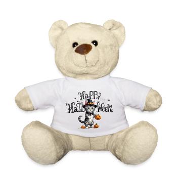 Niedliche hexenhafte Katze Halloween Cute Witchy - Teddy - Weiß - Vorne