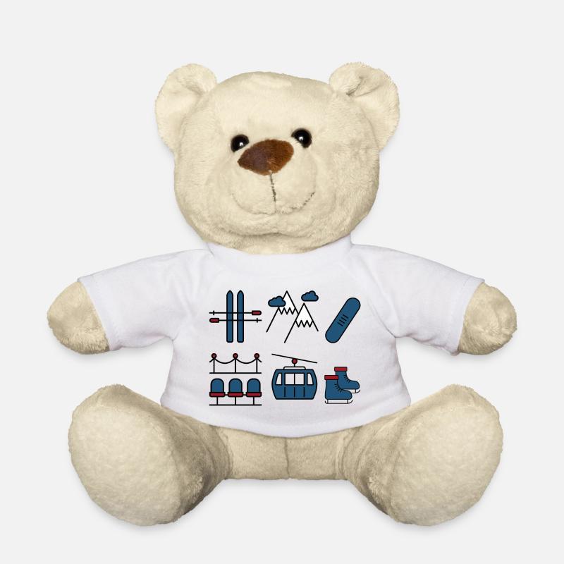 Wintersport - Teddy - Weiß