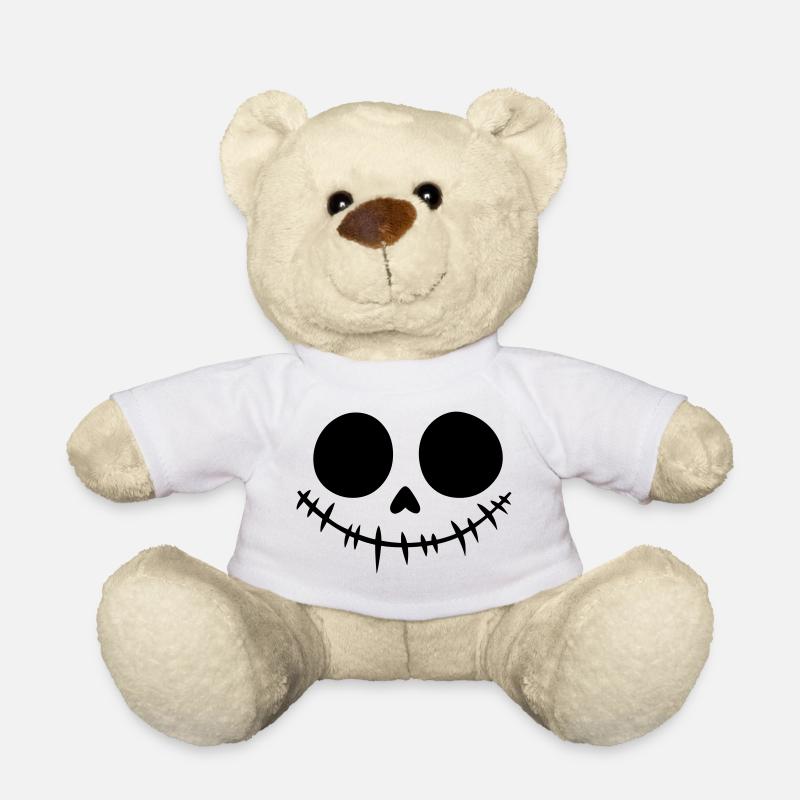 Halloween Kostüm Kürbis Zombie Hexe Vampir - Teddy - Weiß