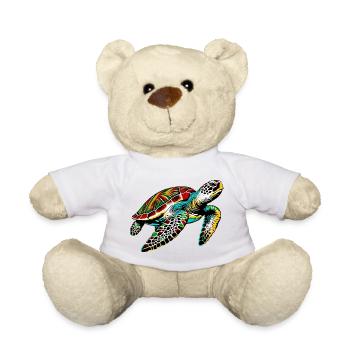 Turtle - Teddy Bear - white - Front