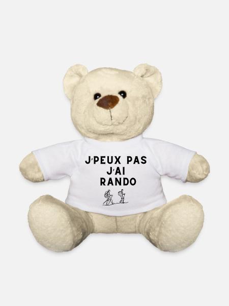 Je peux pas j'ai rando - Nounours - blanc