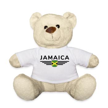 Ich liebe Jamaika, Outfit T-Shirt Design Geschenk - Teddy - Weiß - Vorne